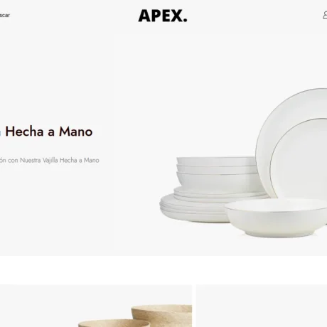 Diseño web Apex para tienda online